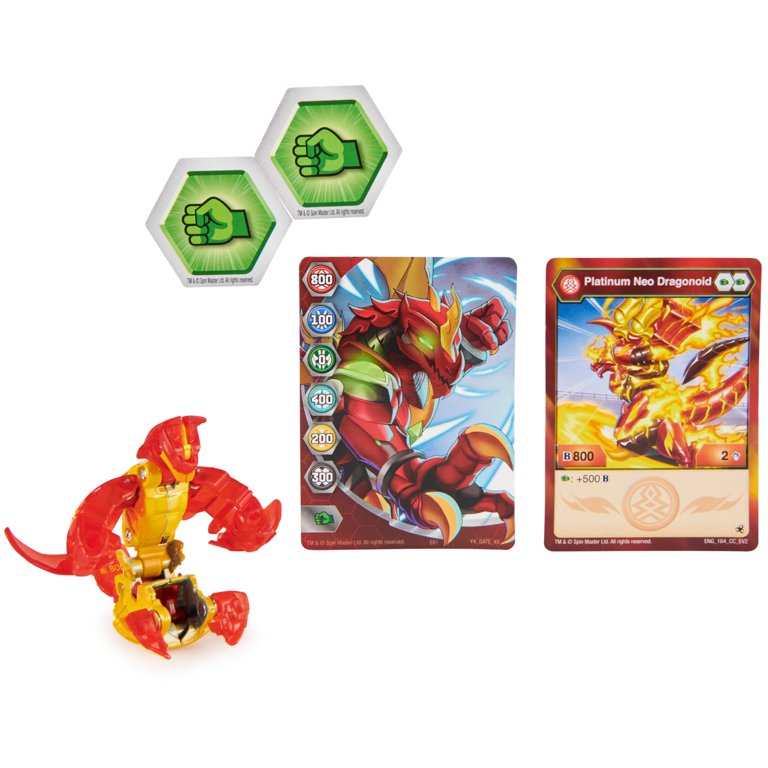 Bakugan Evolutions, Neo Dragonoid (Red), Platinum Series True Metal Bakugan