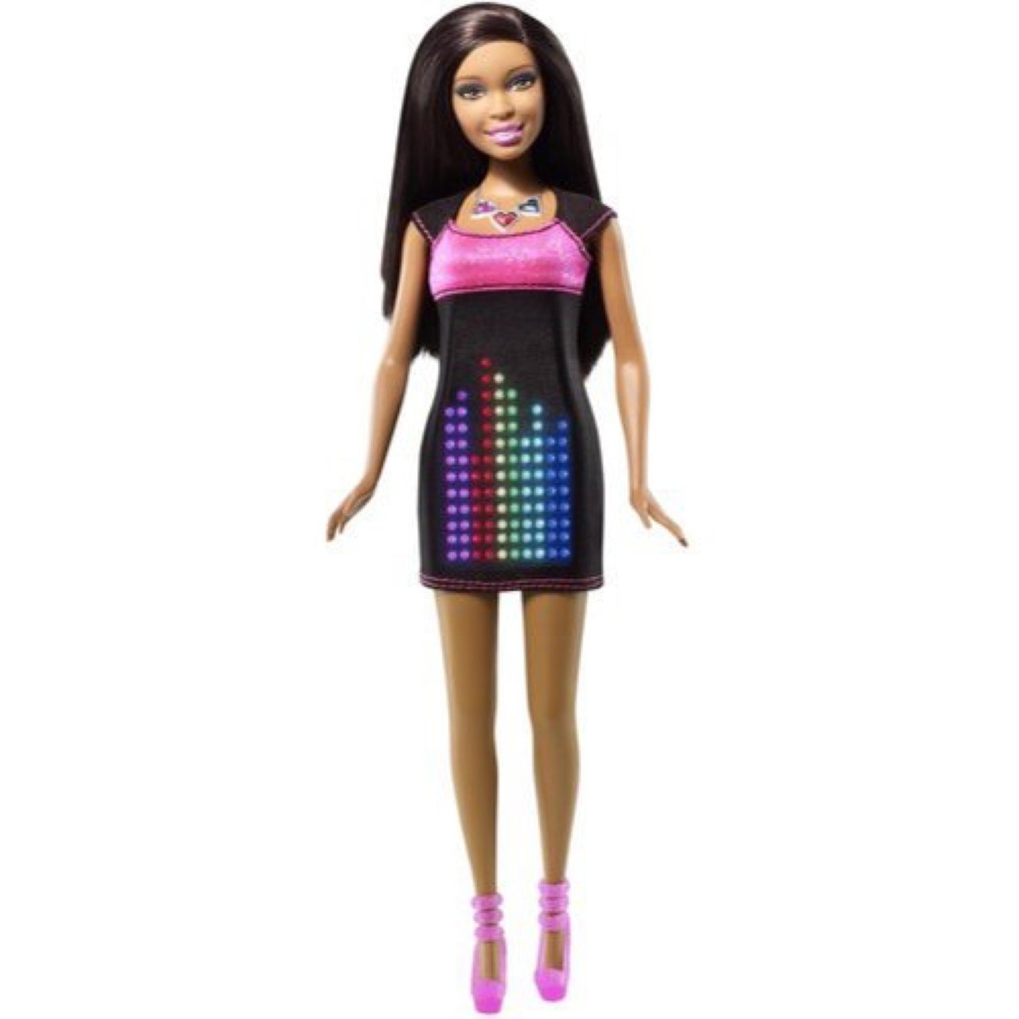 Barbie Doll with Customizable Design Digital Light-up Dress(African Girl)