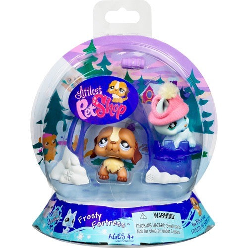 Littlest Pet Shop Frosty Fortress Dogs Figure #688/#689