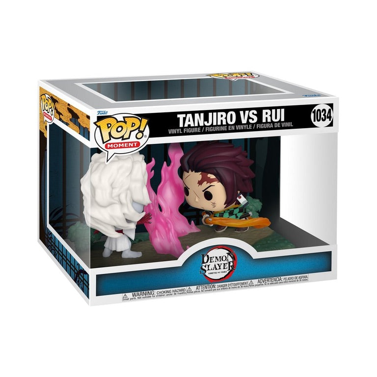 Funko POP! Moment: Demon Slayer: Kimetsu no Yaiba Tanjiro VS. Rui 4.25-in Vinyl Figure #1034