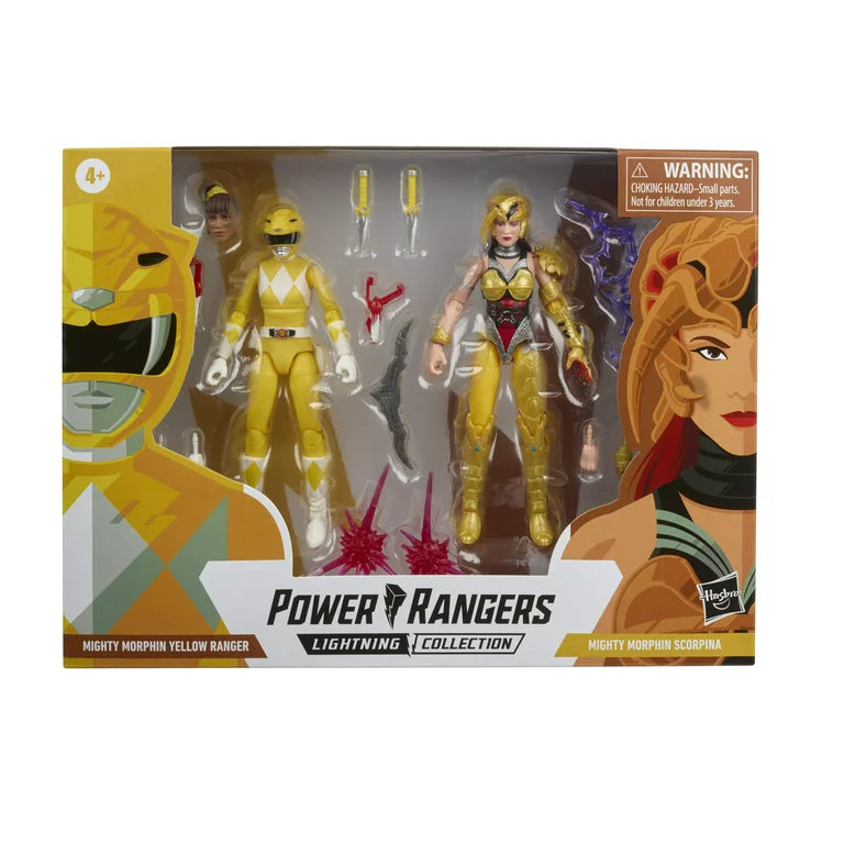 Power Rangers Lightning Collection Mighty Morphin Yellow Ranger Vs. Scorpina 2-Pack