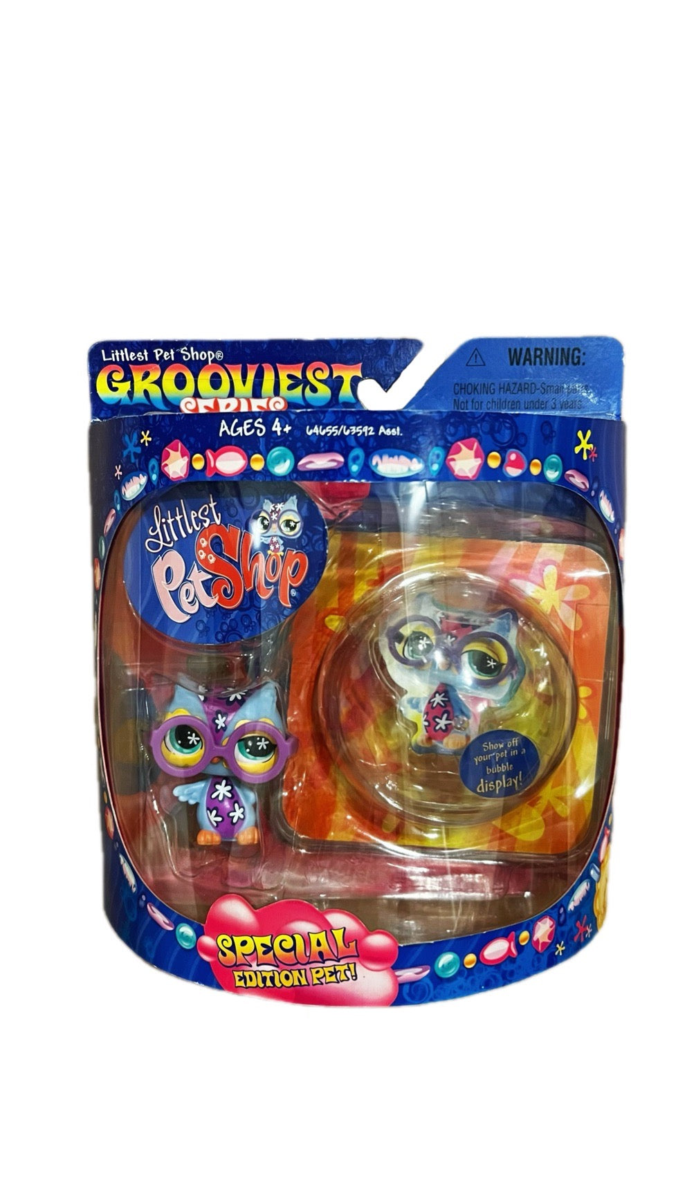 Littlest Pet Shop Grooviest Series Owl Figure