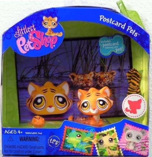 Littlest Pet Shop Postcard Pets Series Tiger Figure #905