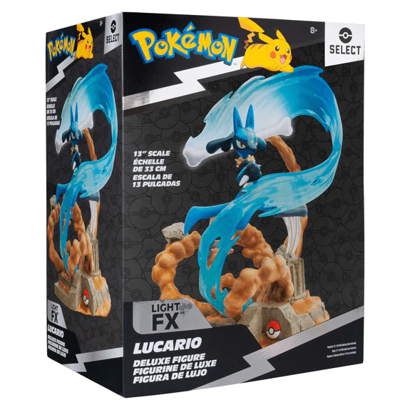 Pokémon Deluxe Lucario 13” Light Up Limited Collectors Statue