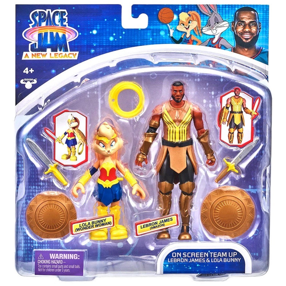 Space Jam On Screen Team Up Lebron James & Lola Bunny  Figure