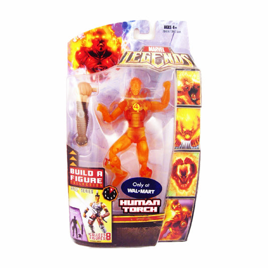 Marvel Legends Exclusive Ares Build A Figure Human Torch (orange)