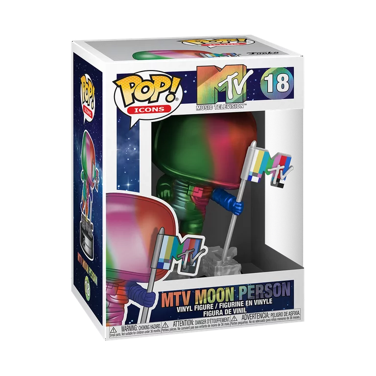 Funko POP! Ad Icons: MTV - Moon Person Vinyl Figure (Rainbow) #18