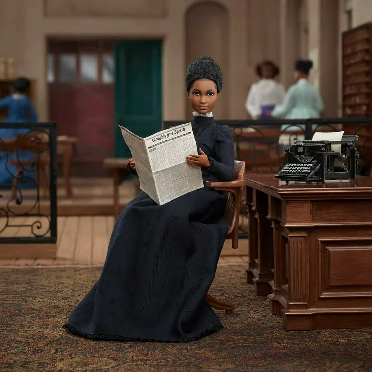 Barbie Inspiring Women Doll Ida B. Wells with Newspaper Accessory