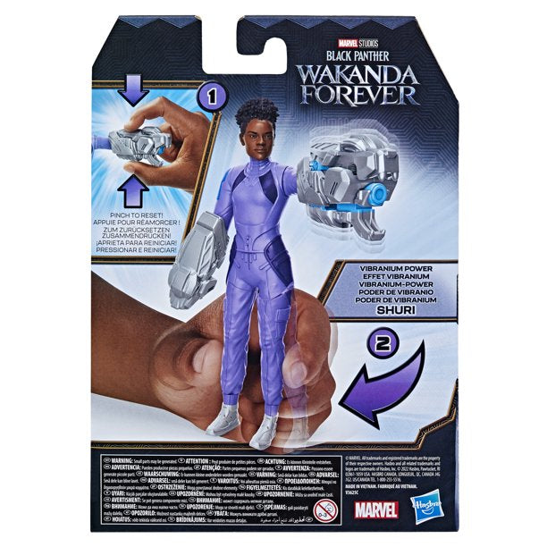 Marvel Studios Black Panther Wakanda Forever Vibranium Power Shuri Action Figure