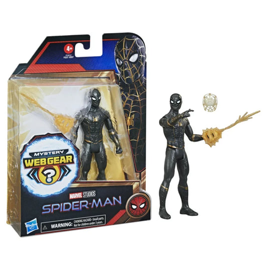 Marvel Spider-Man Mystery Web Gear Black and Gold Suit Spider-Man