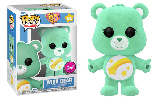 Funko Pop! Flocked Chase Wish Bear Care Bears 40th Anniversary Vinyl Figure #1207