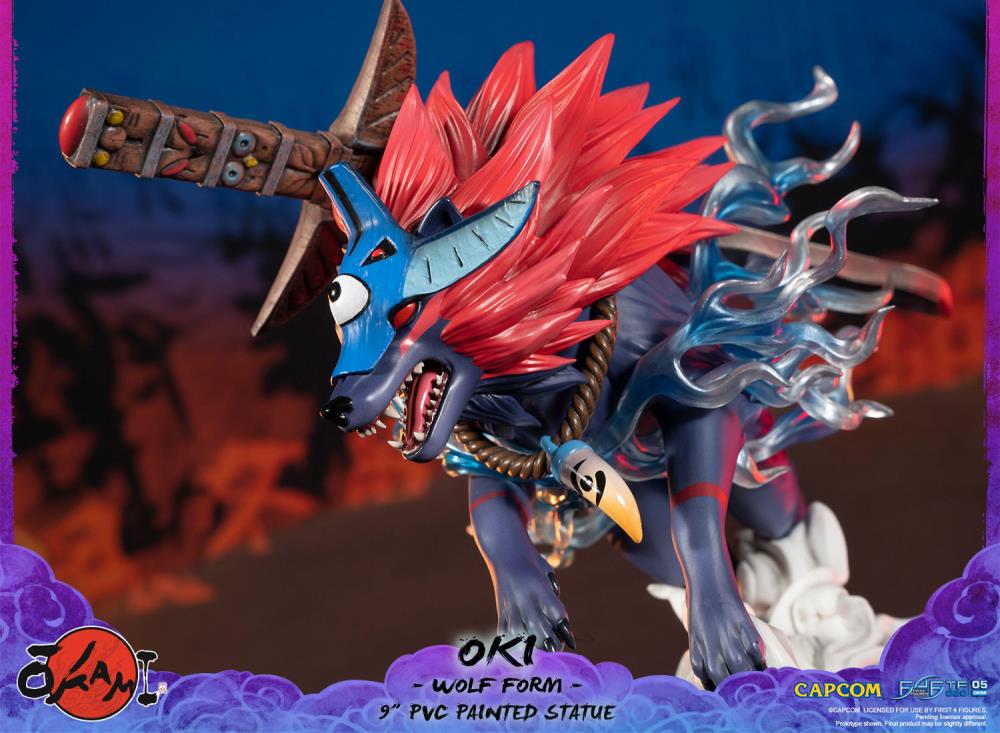 Dark Horse Comics Okami Oki Wolf Form 8.4-in Statue