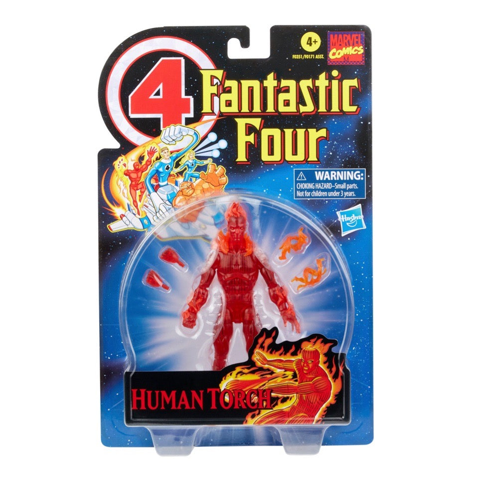 Marvel Legends Series Retro Fantastic Four The Human Torch Action Figure