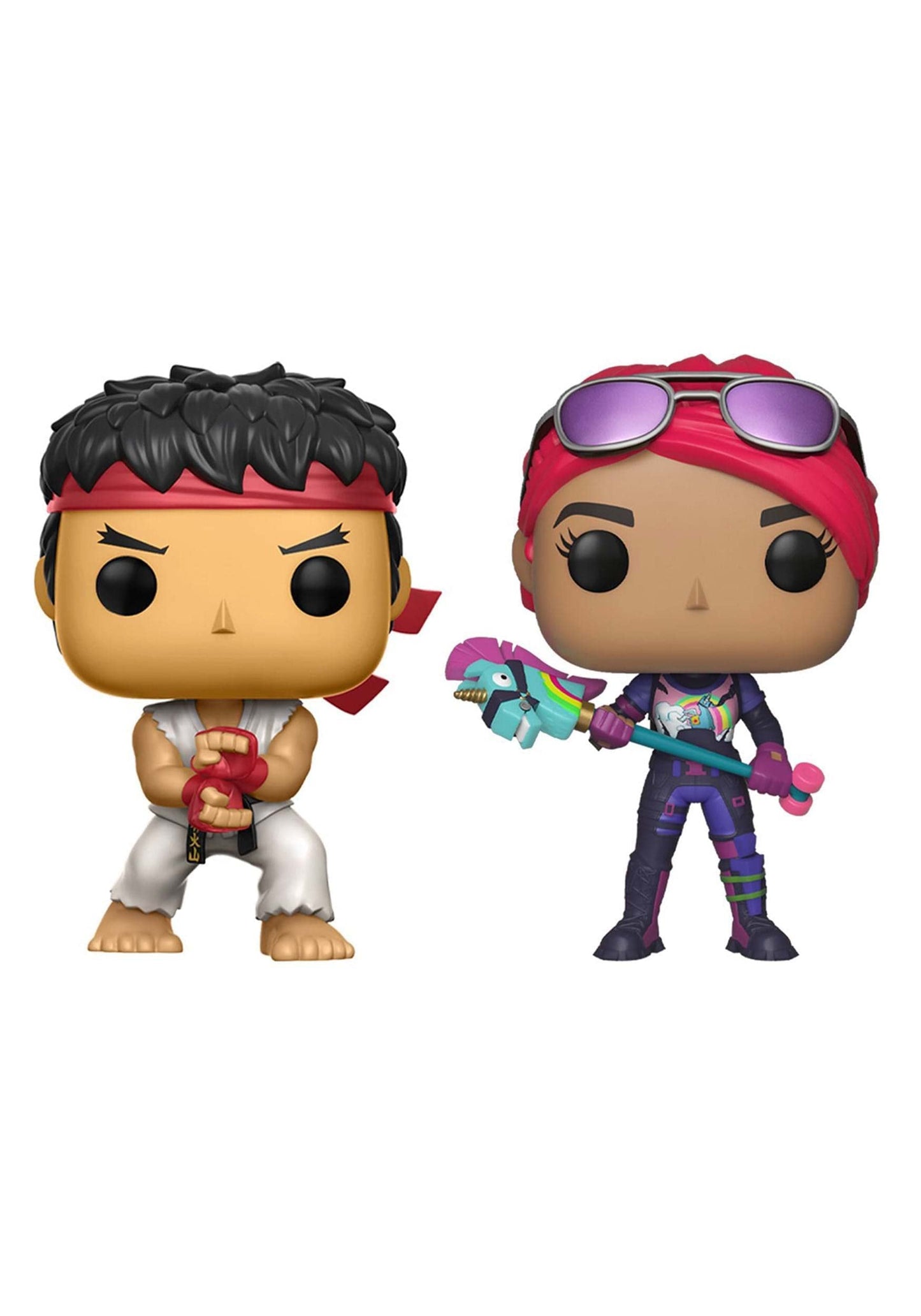 Funko Pop! Games: Street Fighter Fortnite Ryu and Brite Bomber 2 Pack