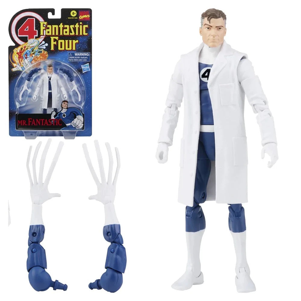 Marvel Legends Series Retro Fantastic Four Mr.Fantastic Action Figure