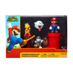 Super Mario Nintendo Dungeon 2-1/2” Multi-Pack Diorama Action Figure Set