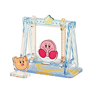 Ensky Kirby Moving Acrylic Diorama Stand Swing (Kirby and Scarfy)