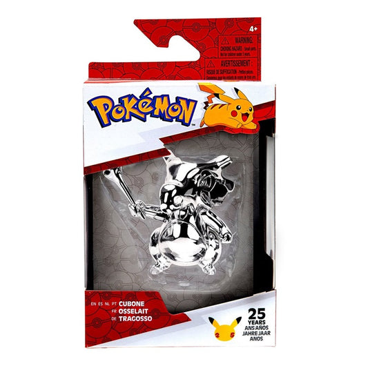 Jazwares Pokemon 25th Anniversary Cubone (Silver) Battle Figure