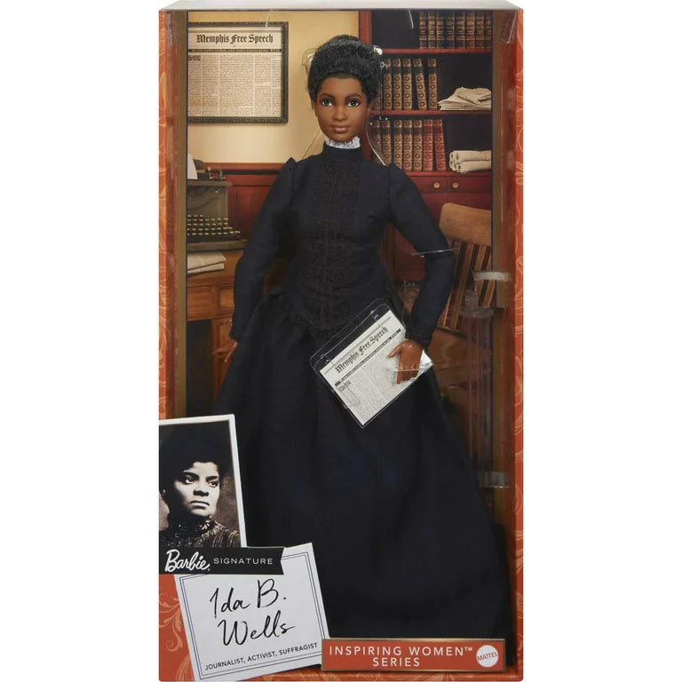 Barbie Inspiring Women Doll Ida B. Wells with Newspaper Accessory