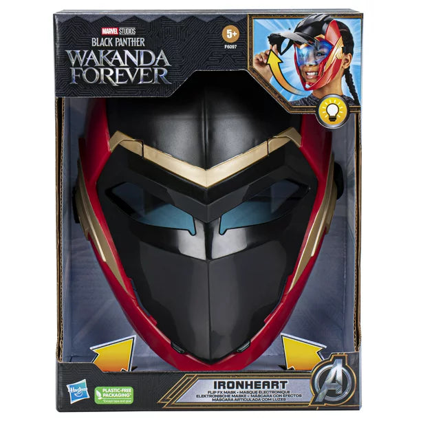 Marvel Black Panther Wakanda Forever Ironheart Flip FX LED Light Up Mask