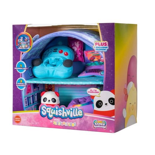 Squishmallows Squishville Gamer Garage Plush Playset GameStop Exclusive DD-3