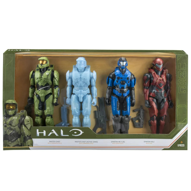 Halo 12" Master Chief Spartan Action Figures 4-Pack Value Box