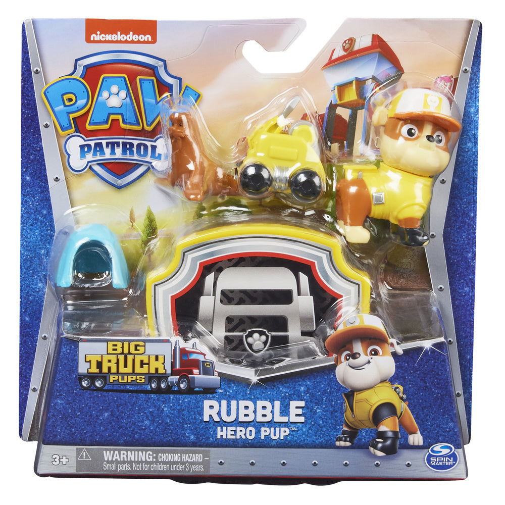 Paw Patrol Big Truck Pups 2.5” Hero Pup Rubble Action Figure