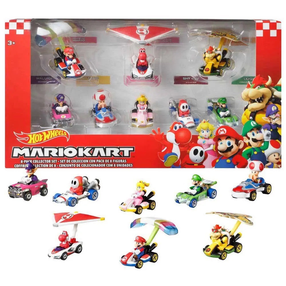 Hot Wheels 8 Pack Mario Kart Collectors Set