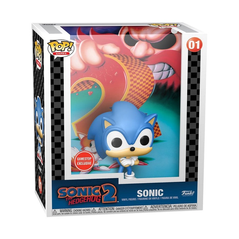 Funko POP! Game Cover: Sonic the Hedgehog 2 - Sonic GameStop Exclusive