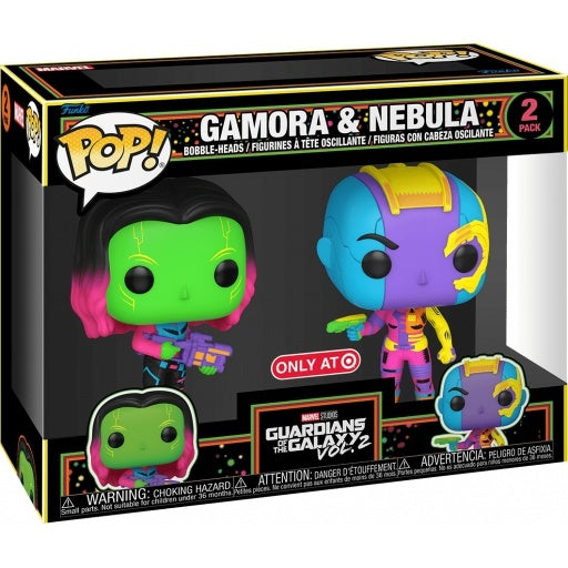 Guardians of the Galaxy: Vol. 2 - Gamora & Nebula Black Light Pop! Vinyl, 2 Pack