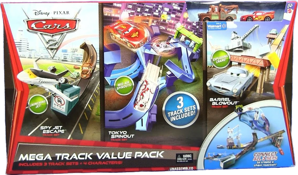 Dinsey/Pixar Cars 2 Mega Track Value Pack