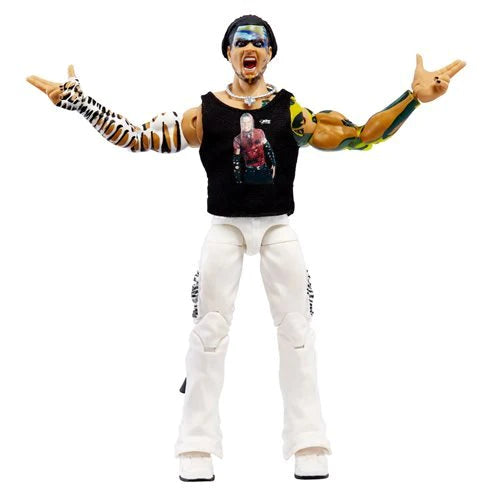 WWE Ultimate Edition Jeff Hardy Action Figure with Interchangeable Head, Swappable Hands & Entrance Gear