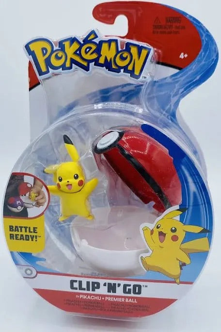 Pokemon Clip N Go Pikachu with Premier Ball