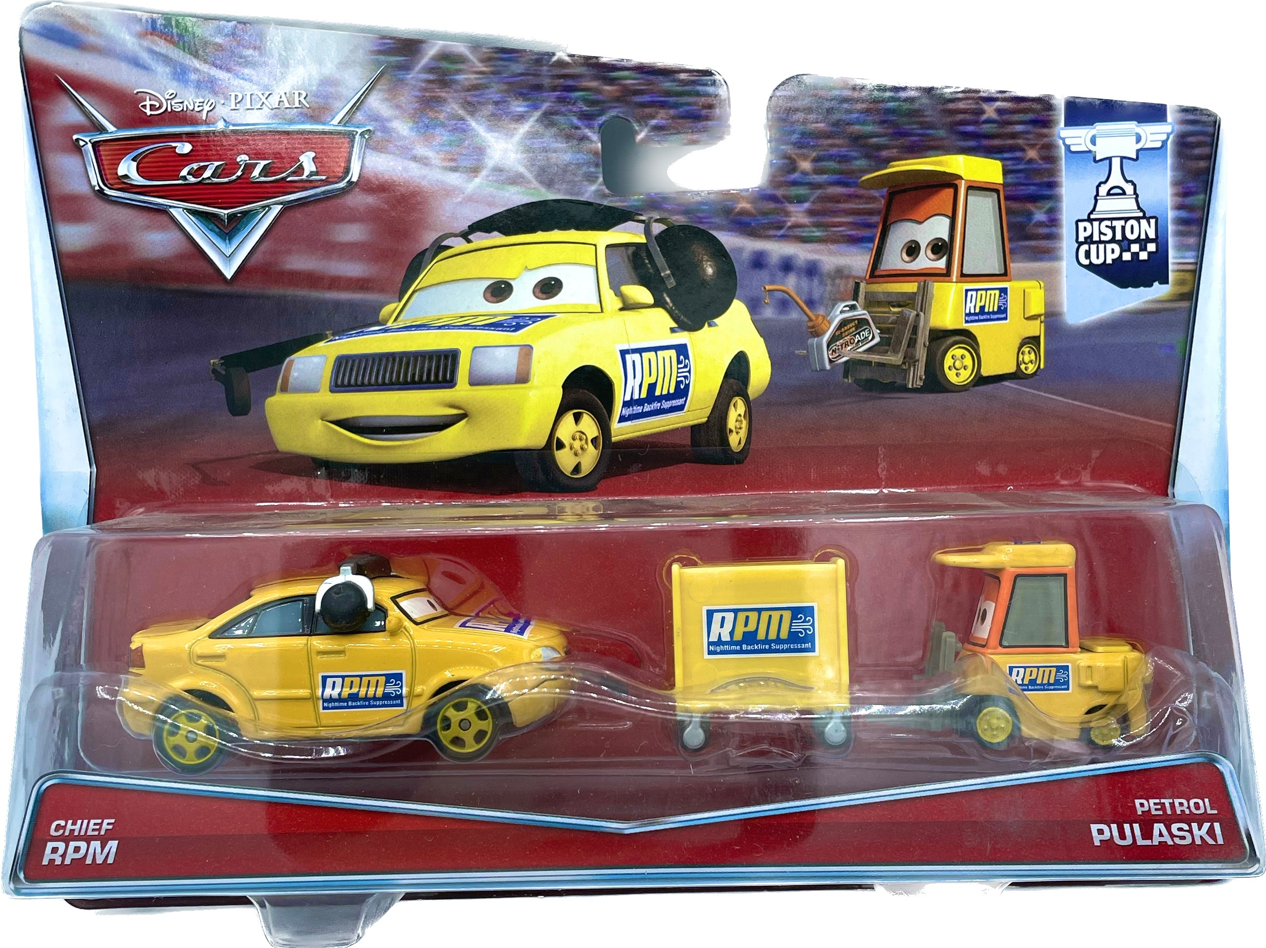 Disney/Pixar Cars Movie Moments 2 Pack Chief RPM & Petrol Paulaski ...