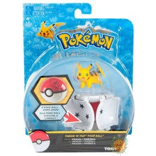 Pokemon Toy Throw N Pop Pokeball Pikachu & Poke Ball