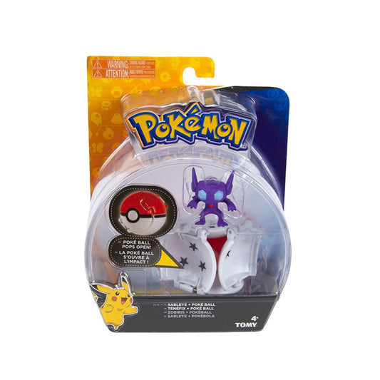 Pokemon Pokeball Throw N Pop Sableye and Poke Ball Figure Set