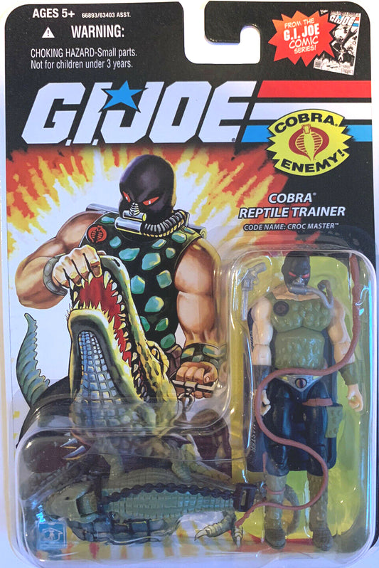 GI Joe Cobra Reptile Trainer Croc Master Action Figure