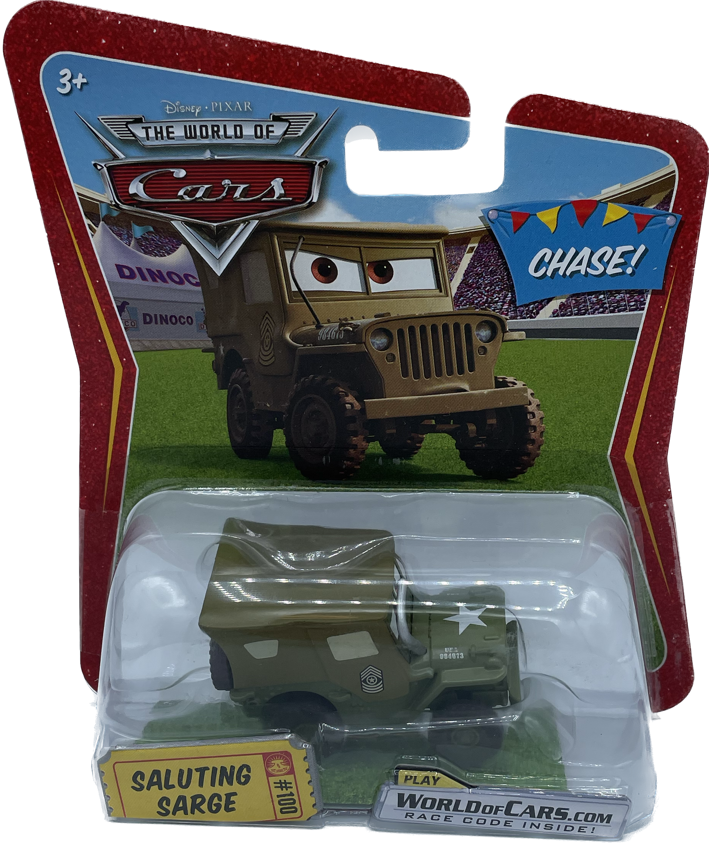 Disney/Pixar The World Of Cars Saluting Sarge Chase Die-Cast