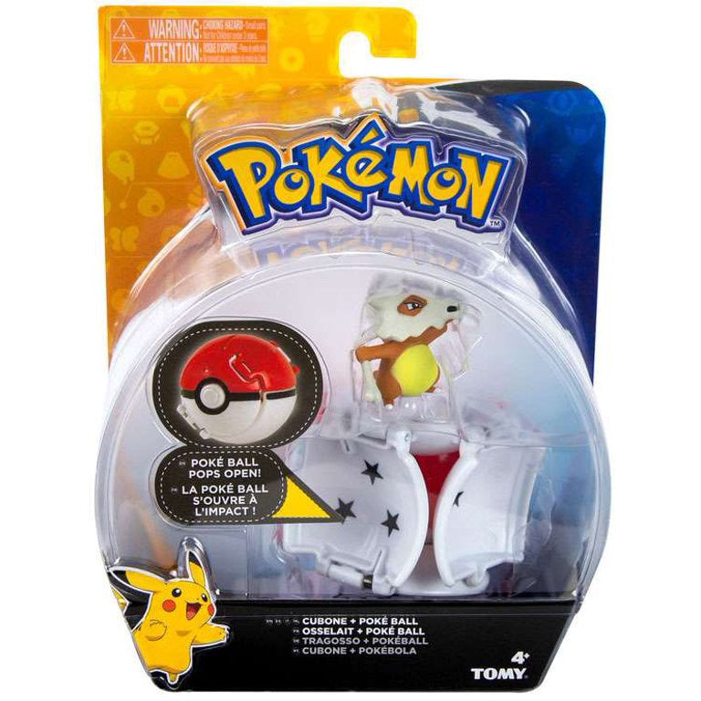 Pokemon Pokeball Throw N Pop Cubone and Poke Ball Figure Set