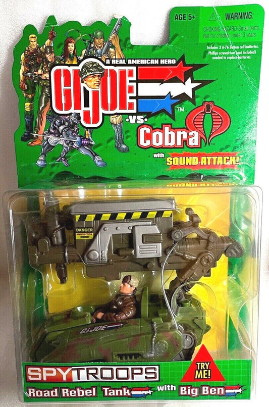 GI Joe vs cobra spy troops road rebel tank with big ben