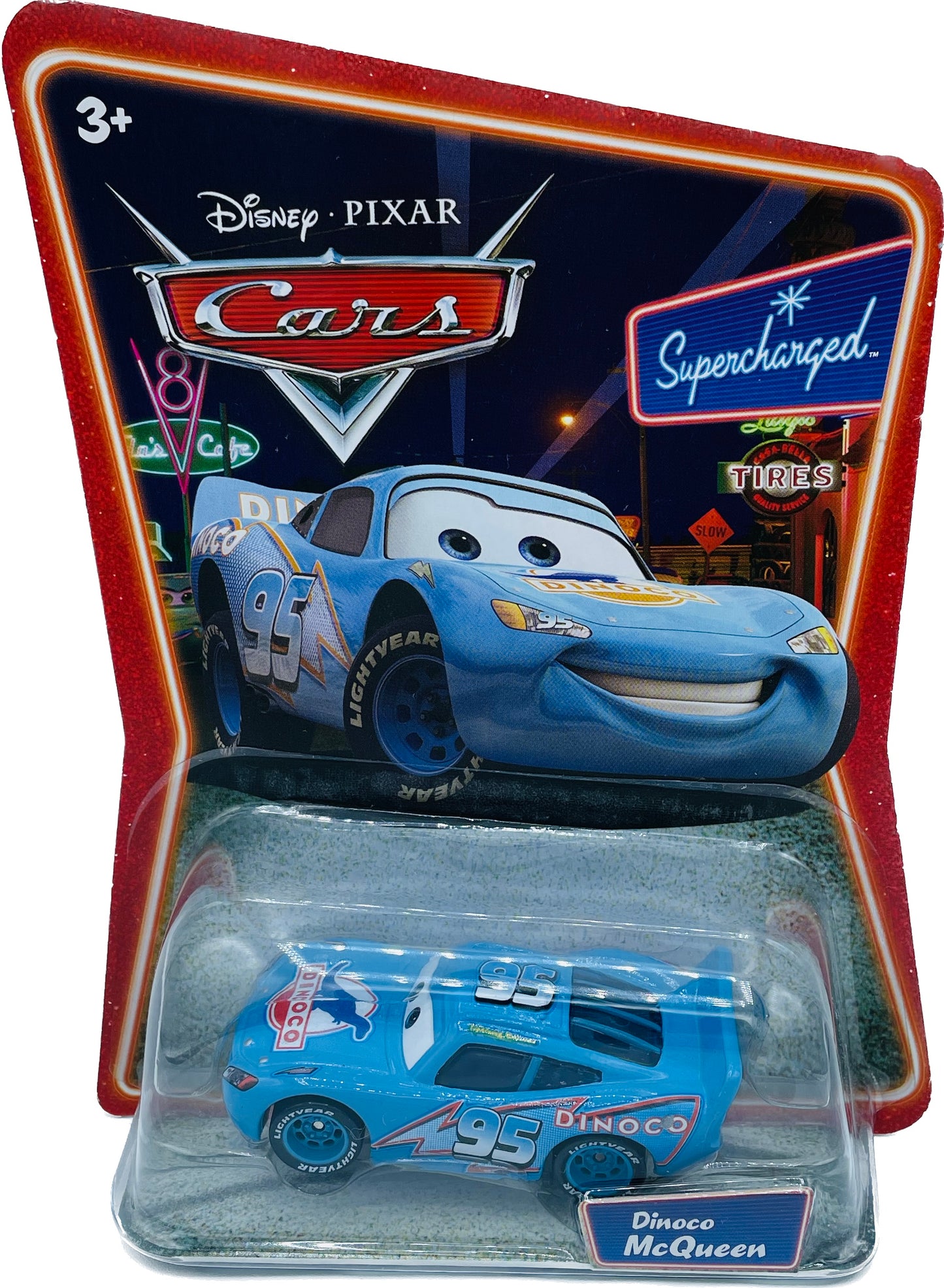 Disney/Pixar Cars Die-Cast Supercharged Dinoco McQueen