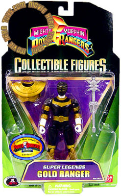 Mighty Morphin Power Rangers Collectible Figures Super Legends Gold Ranger Action Figure