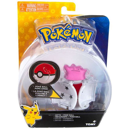 Pokemon Throw n Pop Pokeball Ditto & Poke Ball Figure Set