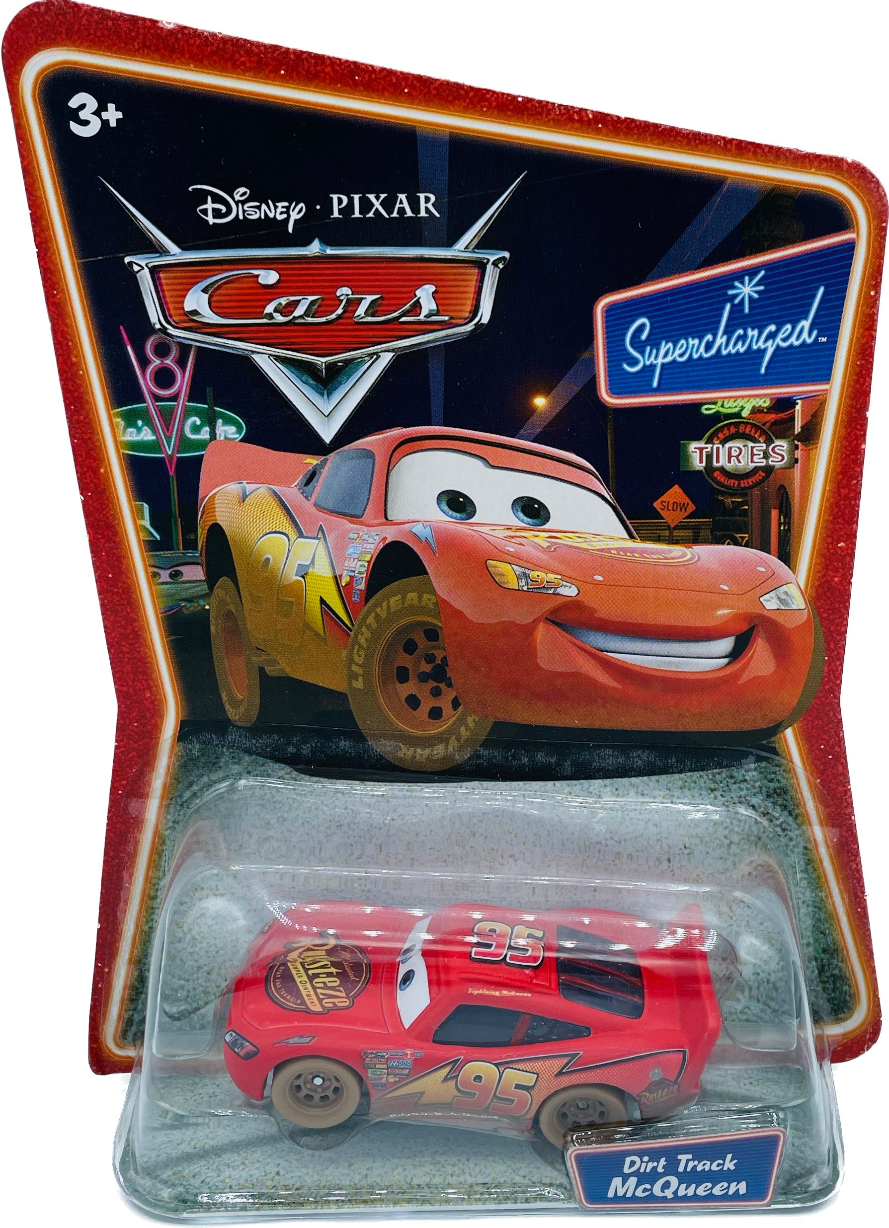 Disney/Pixar Cars Die-Cast Supercharged Dirt Track McQueen – Movie Hero ...