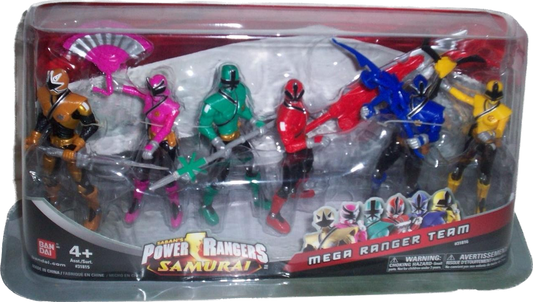Power Rangers Samurai Mega Ranger Team Action Figure Set