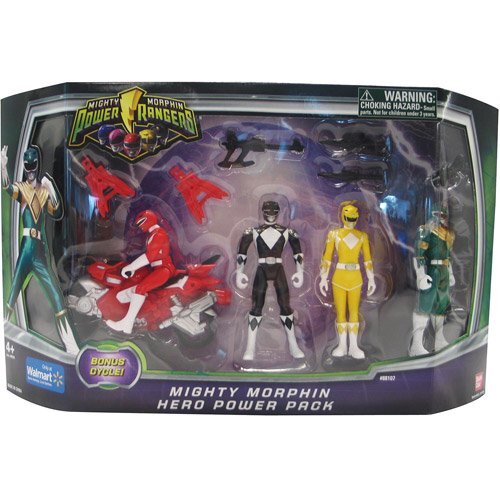 Power Rangers Mighty Morphin Hero Power Pack Walmart Exclusive Action Figure Set