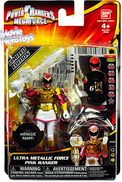 Power rangers megaforce action figure ultra metallic force pink ranger