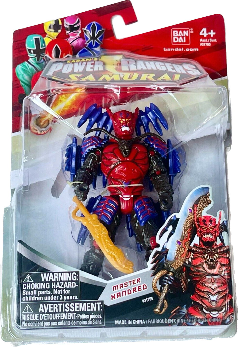 Power Ranger  Samurai Master Xandred  Action Figure