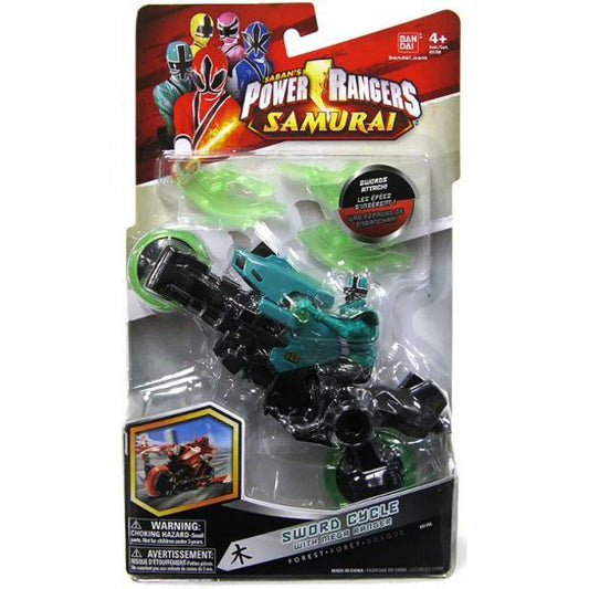 Power Rangers Samurai Forest Sword Cycle with Mega Ranger Action Figure(green)